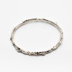 Bubbly Bangles in Sterling Silver, Oxidized Sterling Silver and Bronze