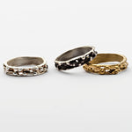 Bubbly Stacking Band Rings