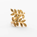 Gold Tiny Feather Ring