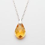 Madeira Citrine Dew Drop Pendant