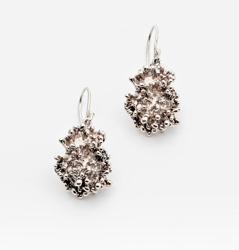 Sterling Silver Anemone Earrings