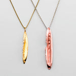 14k Gold Feather Pendant