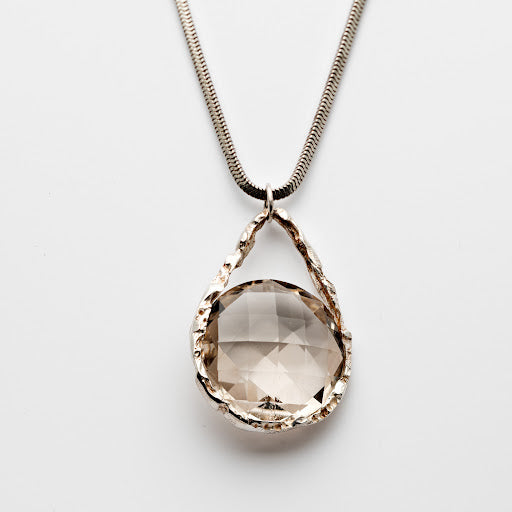 Giant Smoky Quartz Dewdrop Pendant