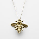 Queen Bee Pendant in 14k Yellow Gold