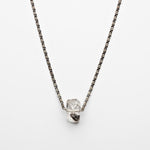 Oxidized Sterling Silver Herkimer Diamond Necklace