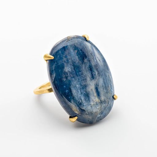 Kyanite Cabochon Ring