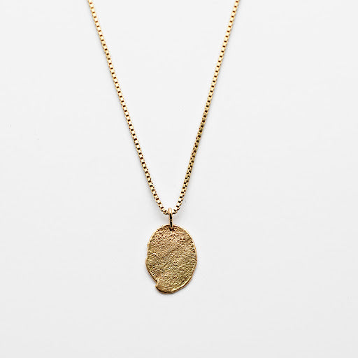 Gold Landscape Drop Pendant