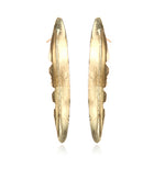 Medium 14k Gold Feather Earrings