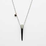 Oxidized Sterling Silver Spike Pendant